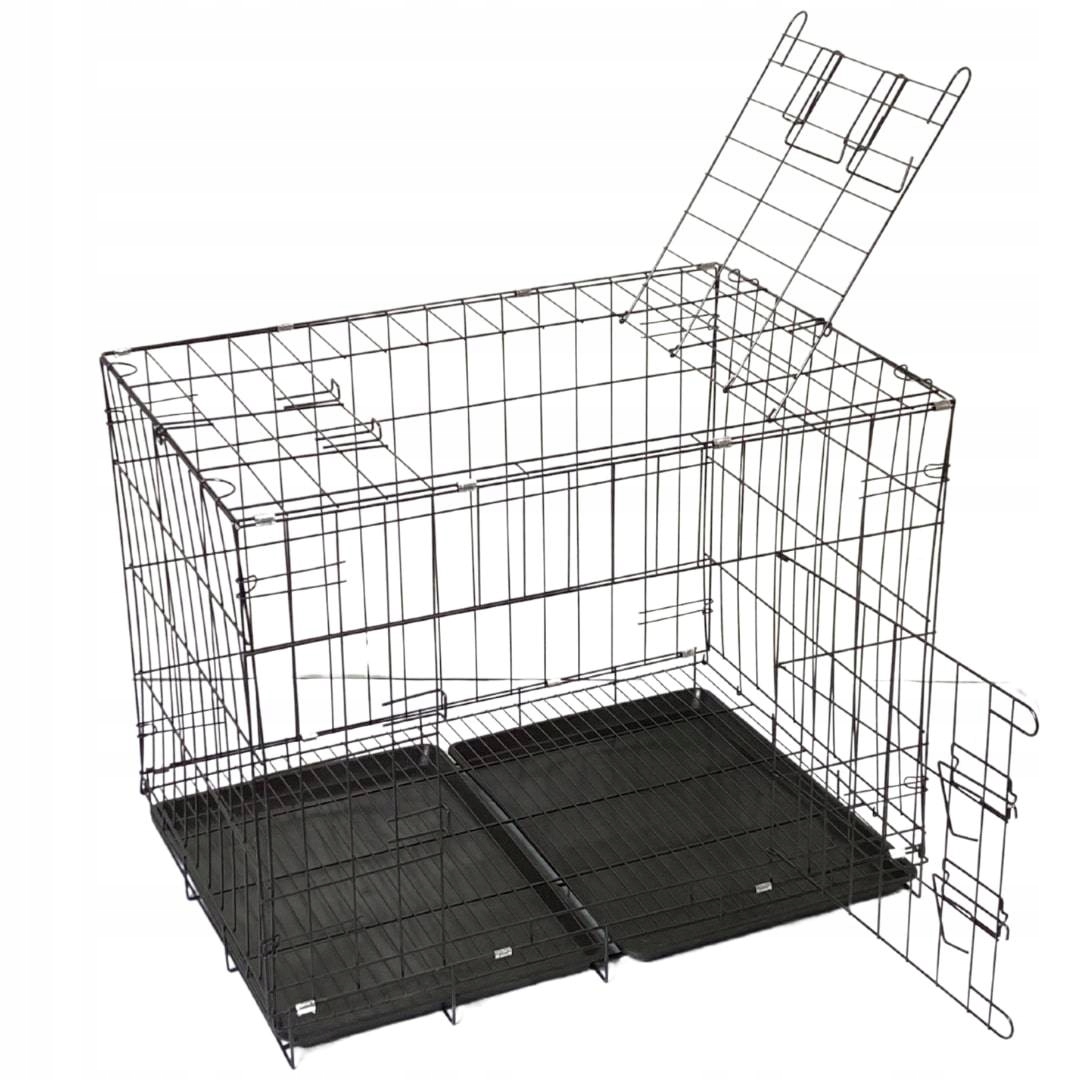 

Metalowa klatka dla psa do 40 kg XL 85x60x70cm