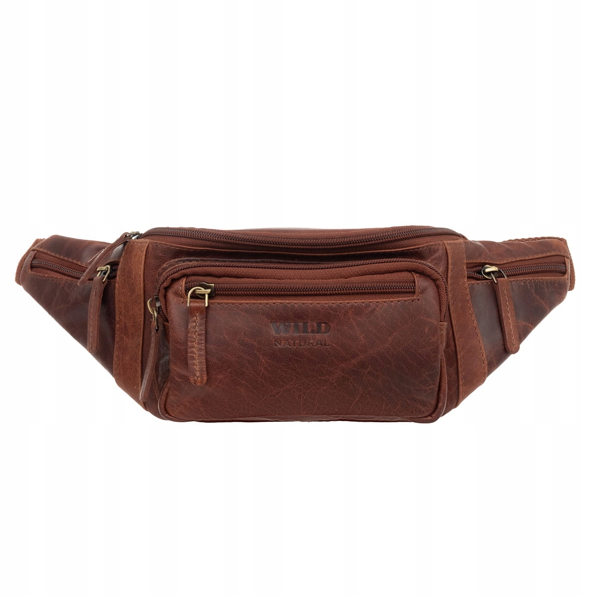 Ledvinka Kožená Wild Natural Hnědá