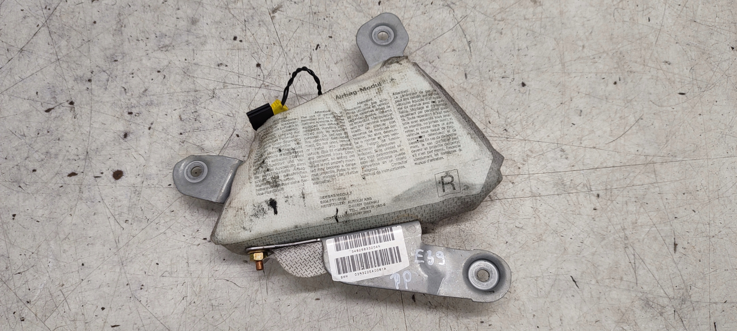 airbag airbag w door right front BMW E39 m-packet