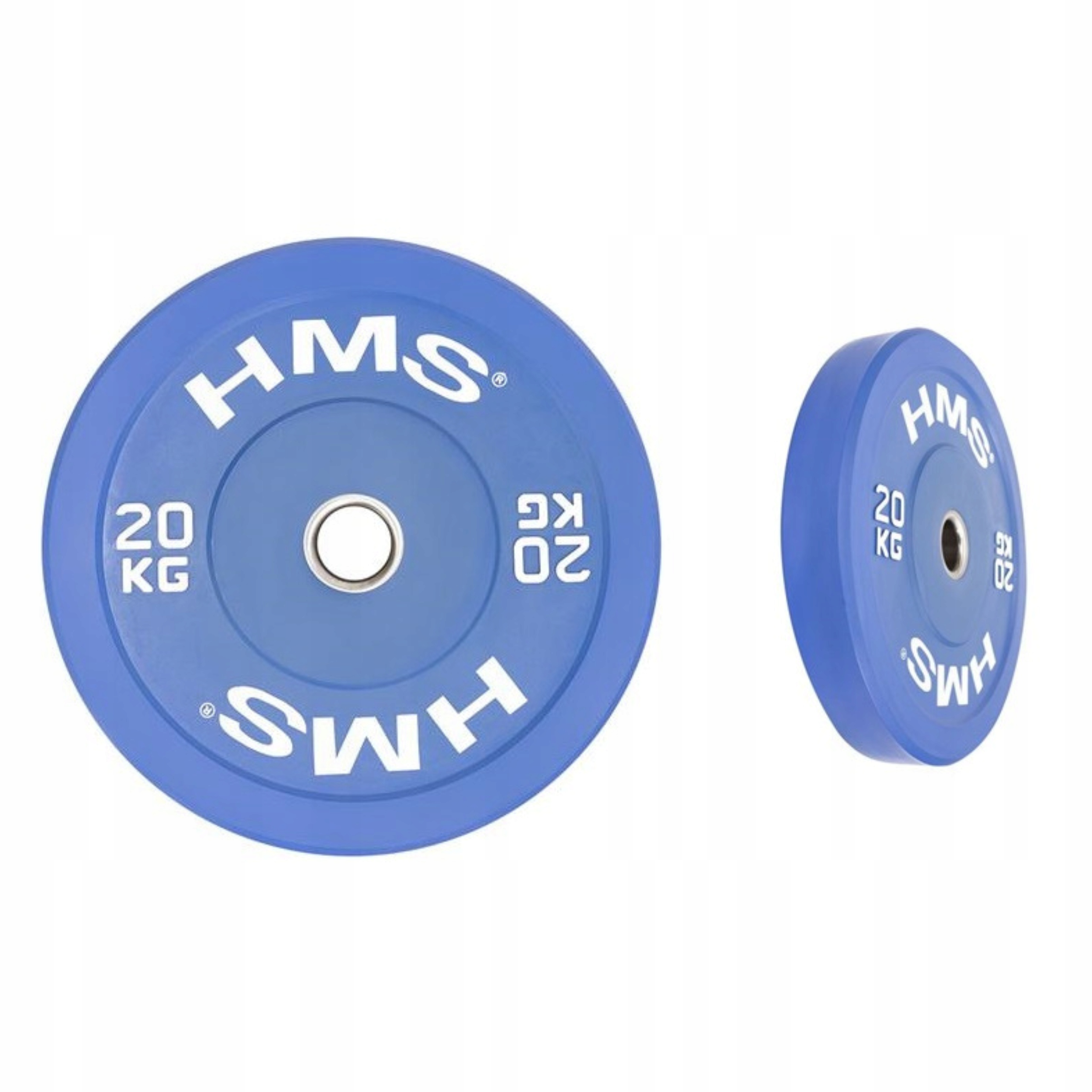 Talerz olimpijski bumper obciążenie 20 kg Hms CBR20 niebieski