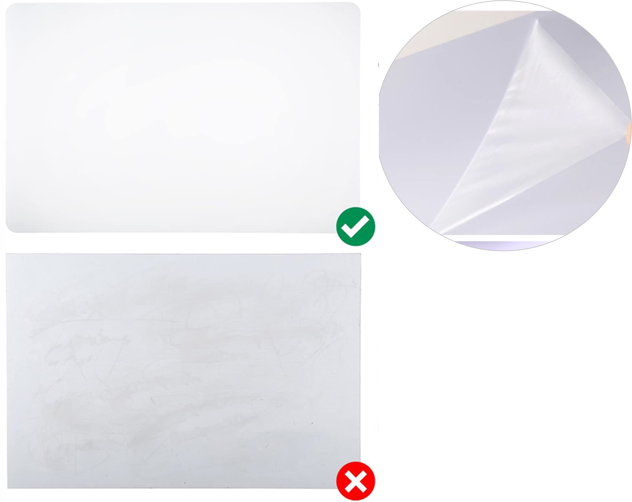 TABLICA MAGNETYCZNA NA LODÓWKĘ SUCHOŚCIERALNA BIAŁA, NA MAGNESY - HUNTER Marka Hunter