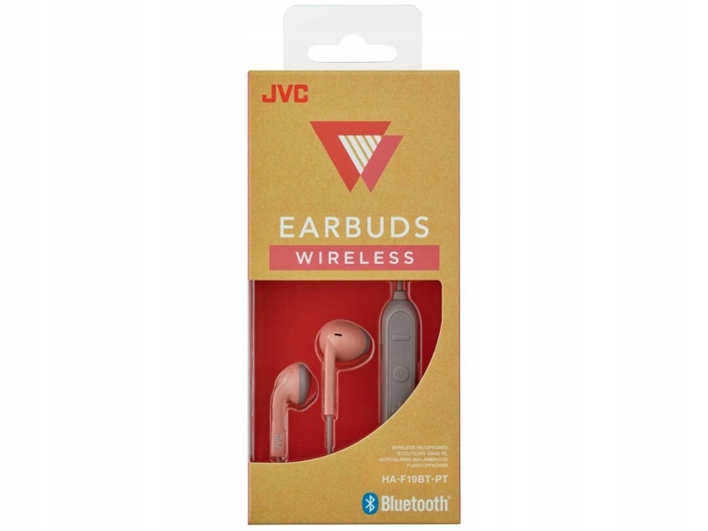 Słuchawki bezprzewodowe bluetooth JVC HA-F19BT róż Model HA-F19BT-PT