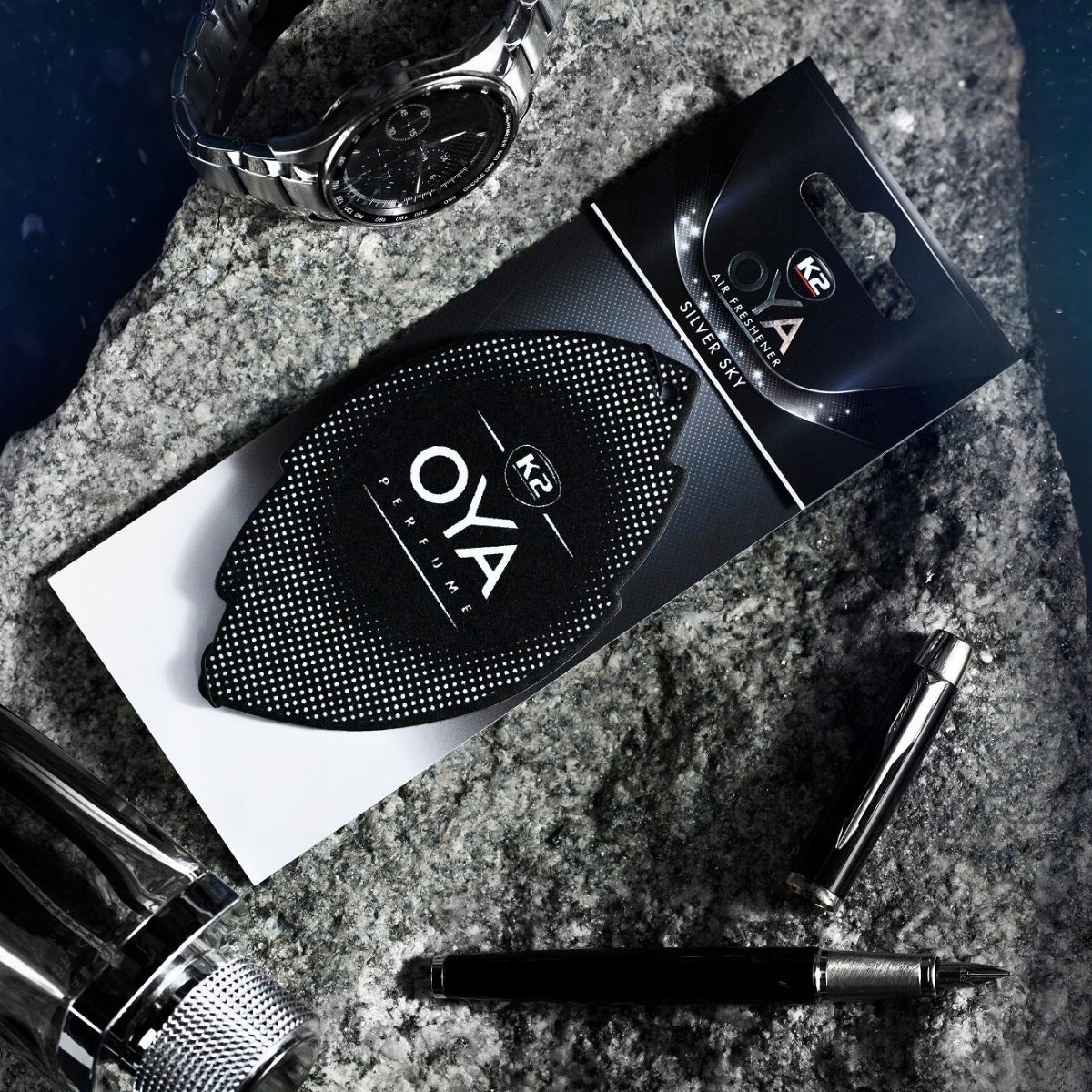 zapach samochodowy odświeżacz K2 OYA SILVER SKY EAN (GTIN) 5906534019578