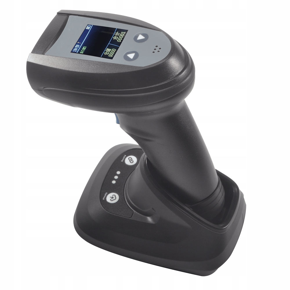 Skaner kodów 1D 2D OCR z wyświetlaczem LCD