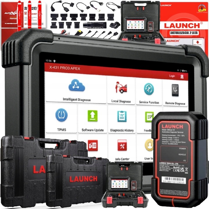 TESTER DIAGNOSTYCZNY LAUNCH APEX nowy model 2023r FDCAN DOiP J.POLSKI!