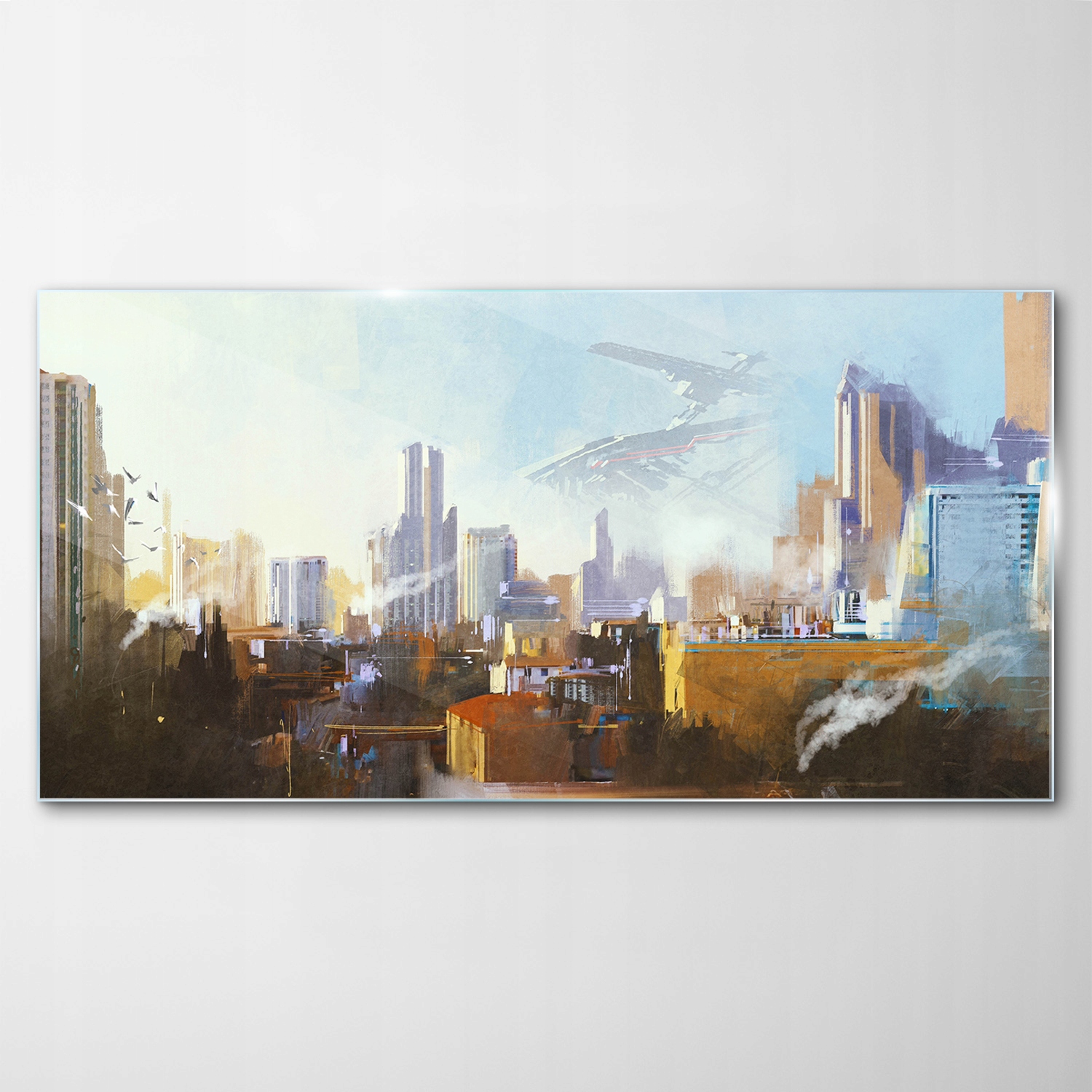 

Hartowany Obraz Szklany Krajobraz Art SciFi 140x70