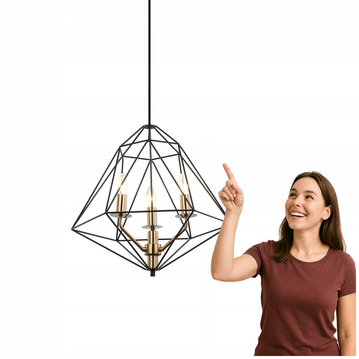 Závěsná lampa Maresmo Pen -6369-3-BKBR Italux