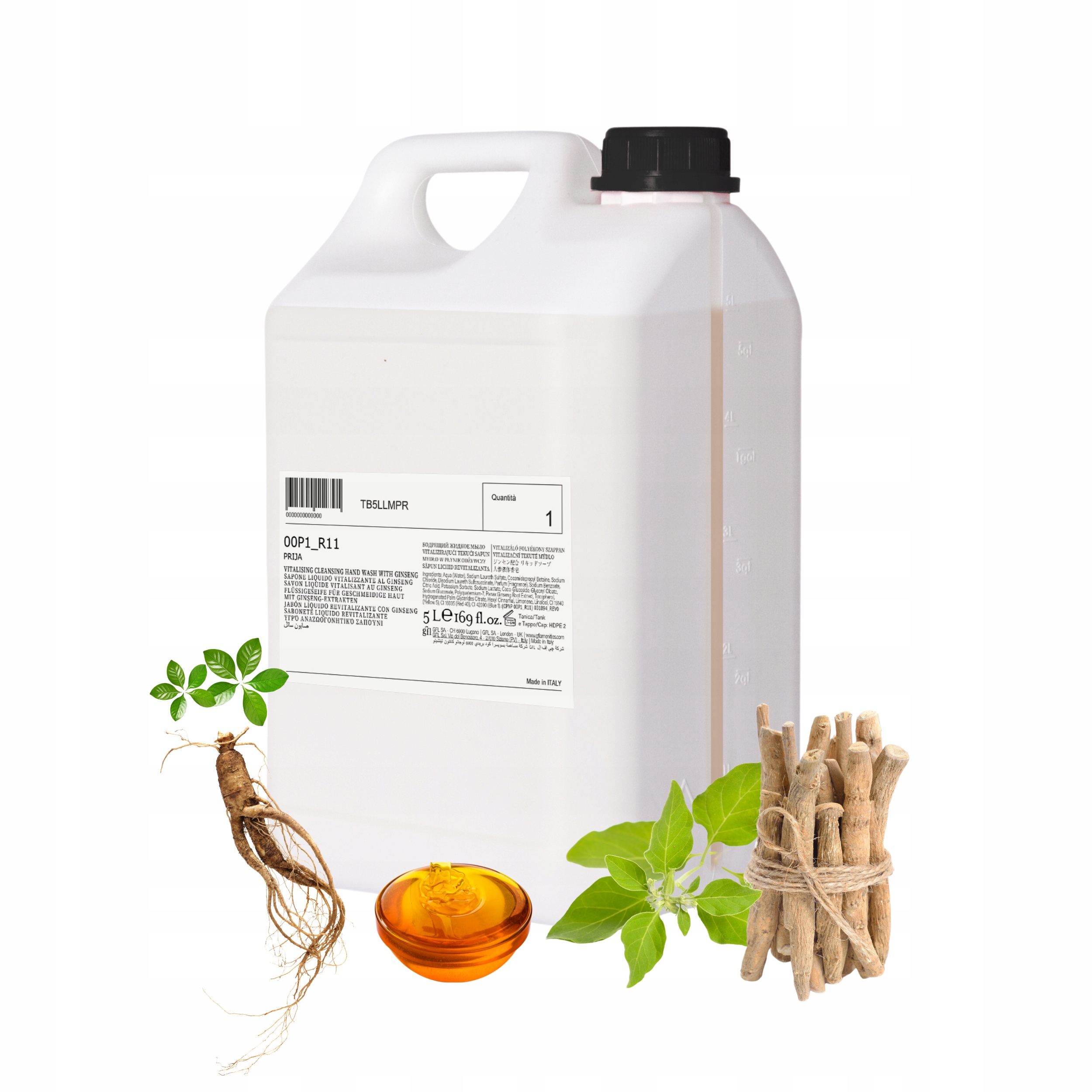 Mydło w płynie Prija TB5LLMPR 5L Żeń-szeń orientalny zapach hotelowe