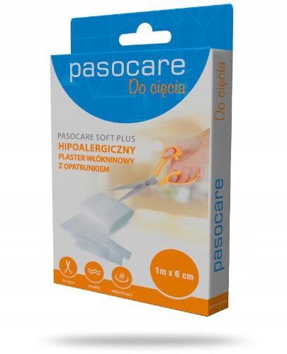 

Plaster włókninowy z opatrunkiem Soft Plus 1mx6cm