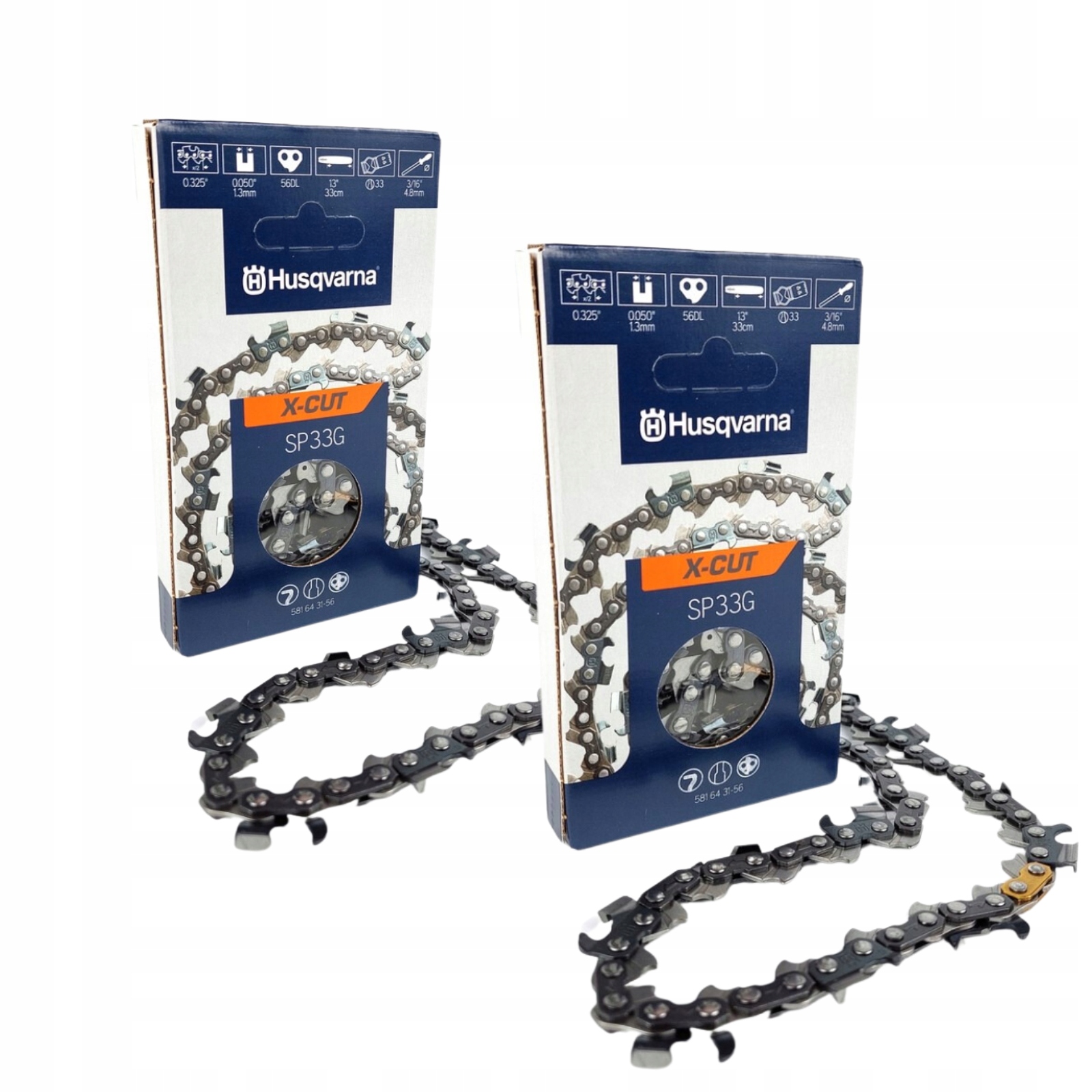2 x Łańcuch tnący SP33G 1.3mm/.325 /półdłuto/ 64