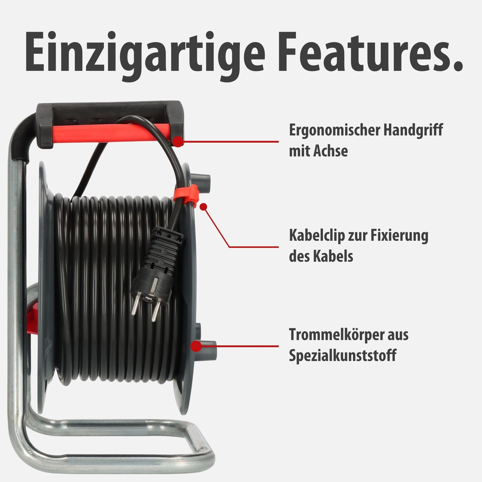 BRENNENSTUHL Garant V2 Bęben Kablowy 25m 4 Gniazda Ochrona — miniatura 5