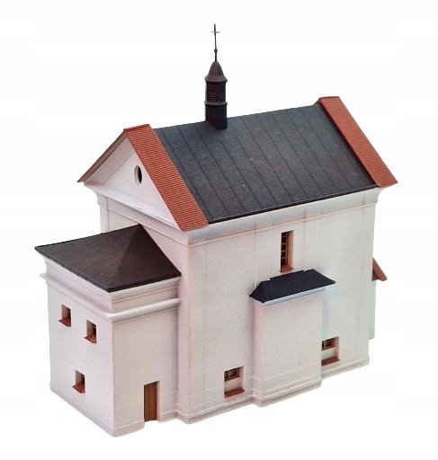 Model kostela sv. Máří Magdalény v Malavě 1:120