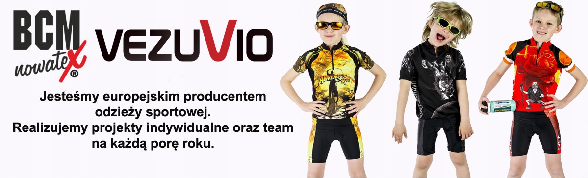 Dziecięca koszulka rowerowa Vezuvio W6 rozmiar 140 Rozmiar 140