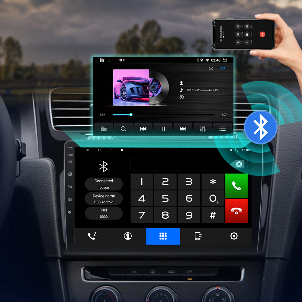RADIO SAMOCHODOWE ANDROID 13 VW GOLF 7 2013-2017 CARPLAY ANDROID AUTO 2/64G Rodzaje odtwarzanych nośników USB