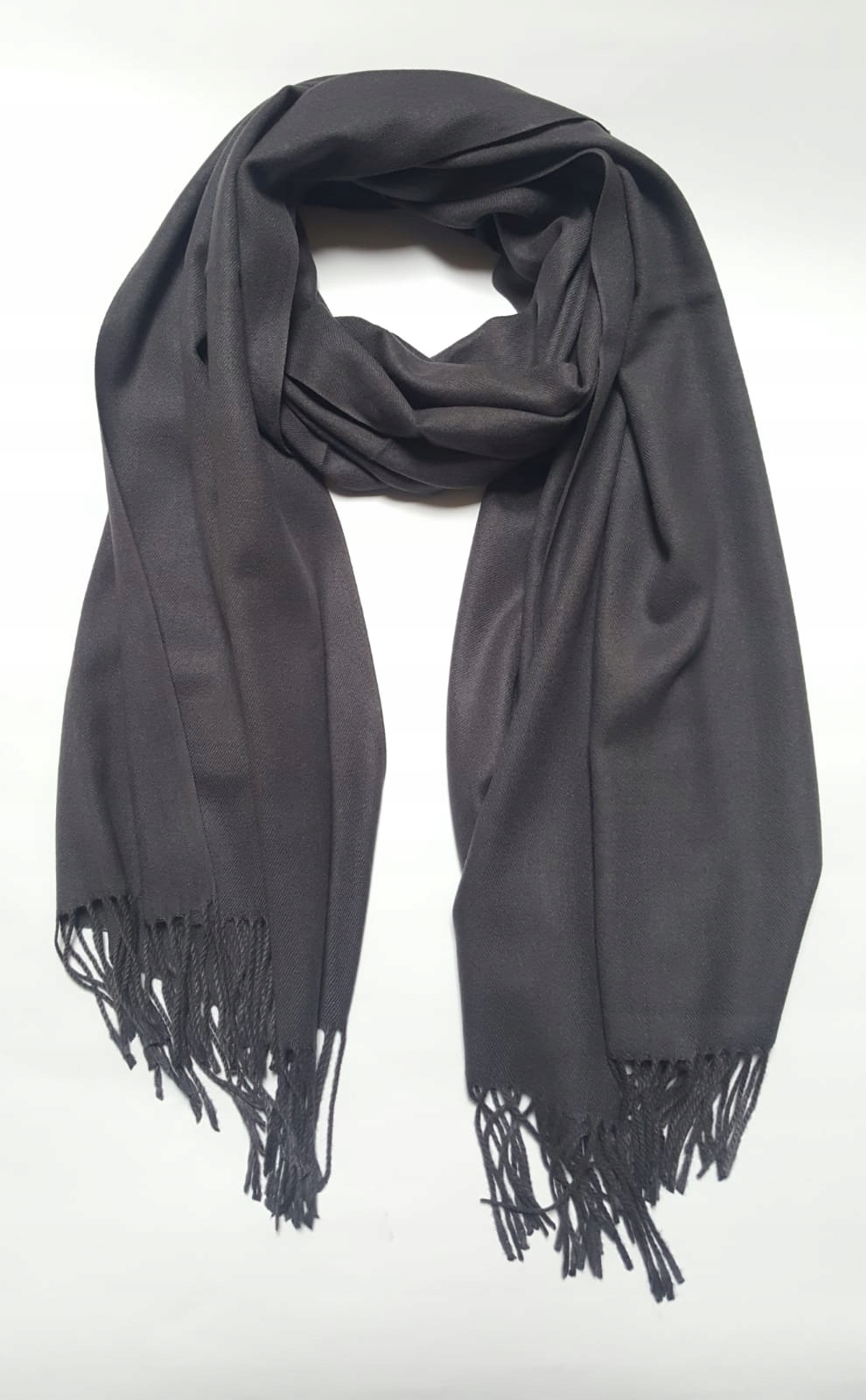 SZALIK Z WEŁNA KASZMIROWEJ XXL GRAFIT