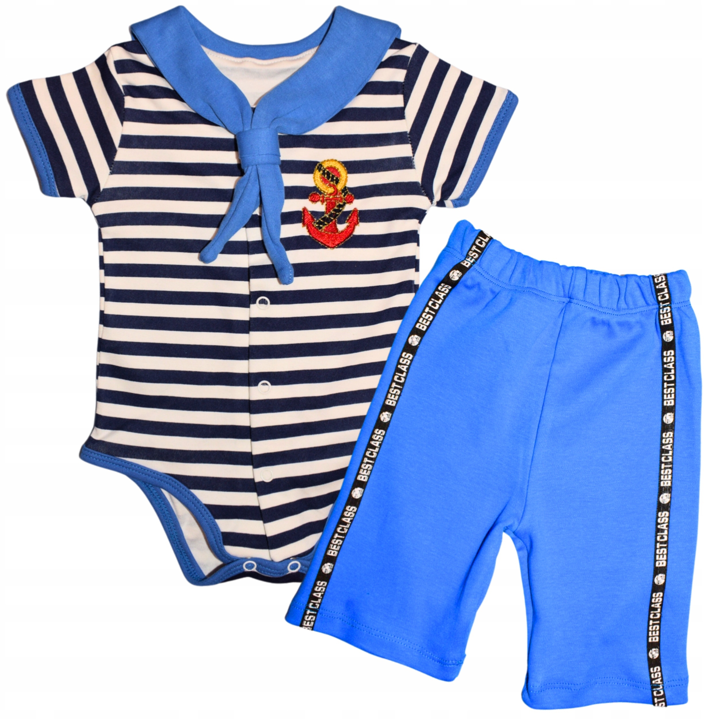 

Komplet Dziecięcy Chłopięcy Body i Spodenki 74-80