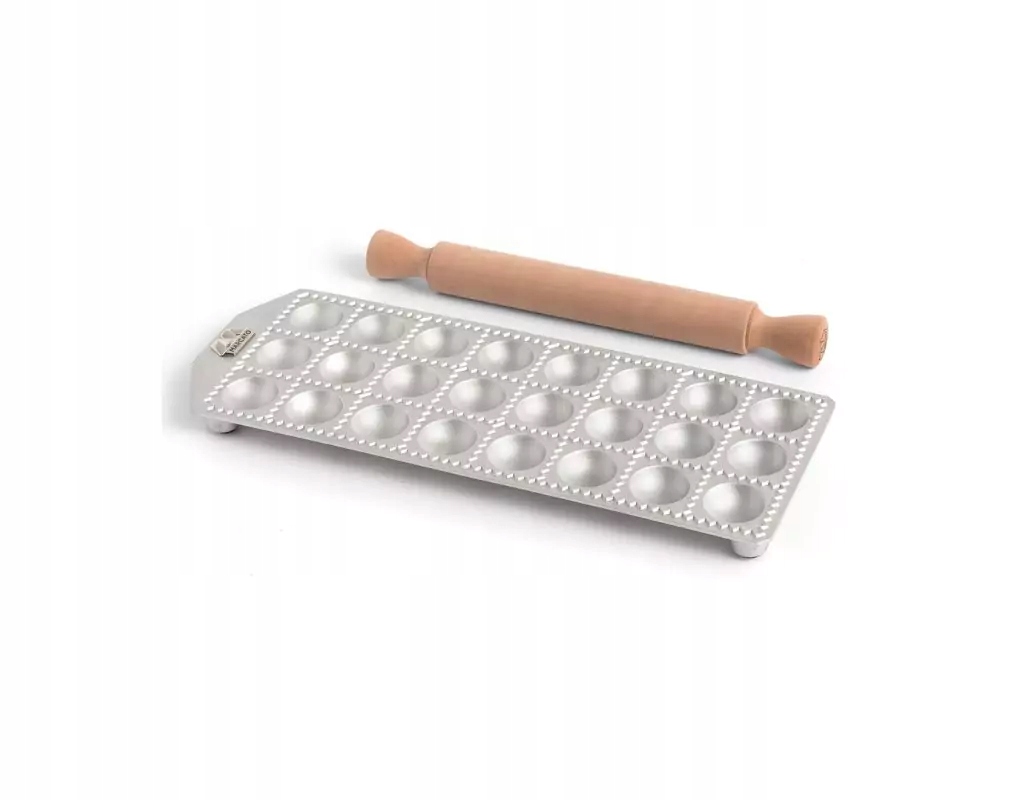 Forma na Ravioli Marcato okrúhla s valčekom 24 ks Originálna Talianska