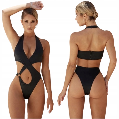 Sexy dámské jednodílné plavky Monokini s výřezy M