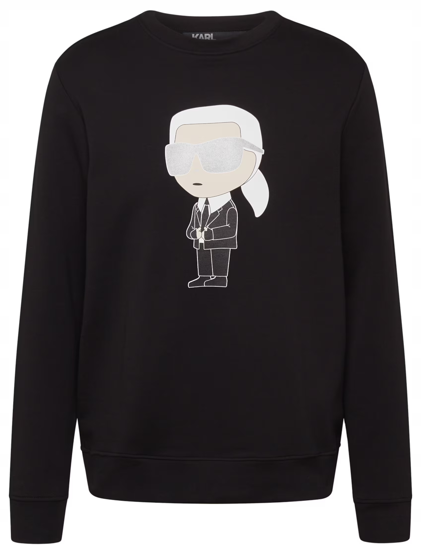 Karl Lagerfeld bluza męska bez kaptura duże logo bawełniana sportowa r. M