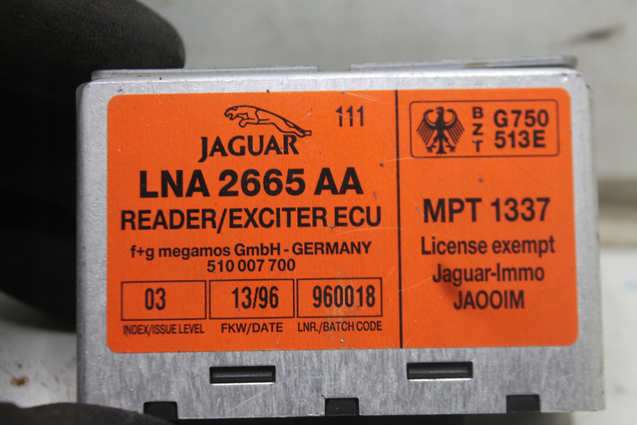 module control unit LNA 2665 AA JAGUAR XJ V X300 94-97