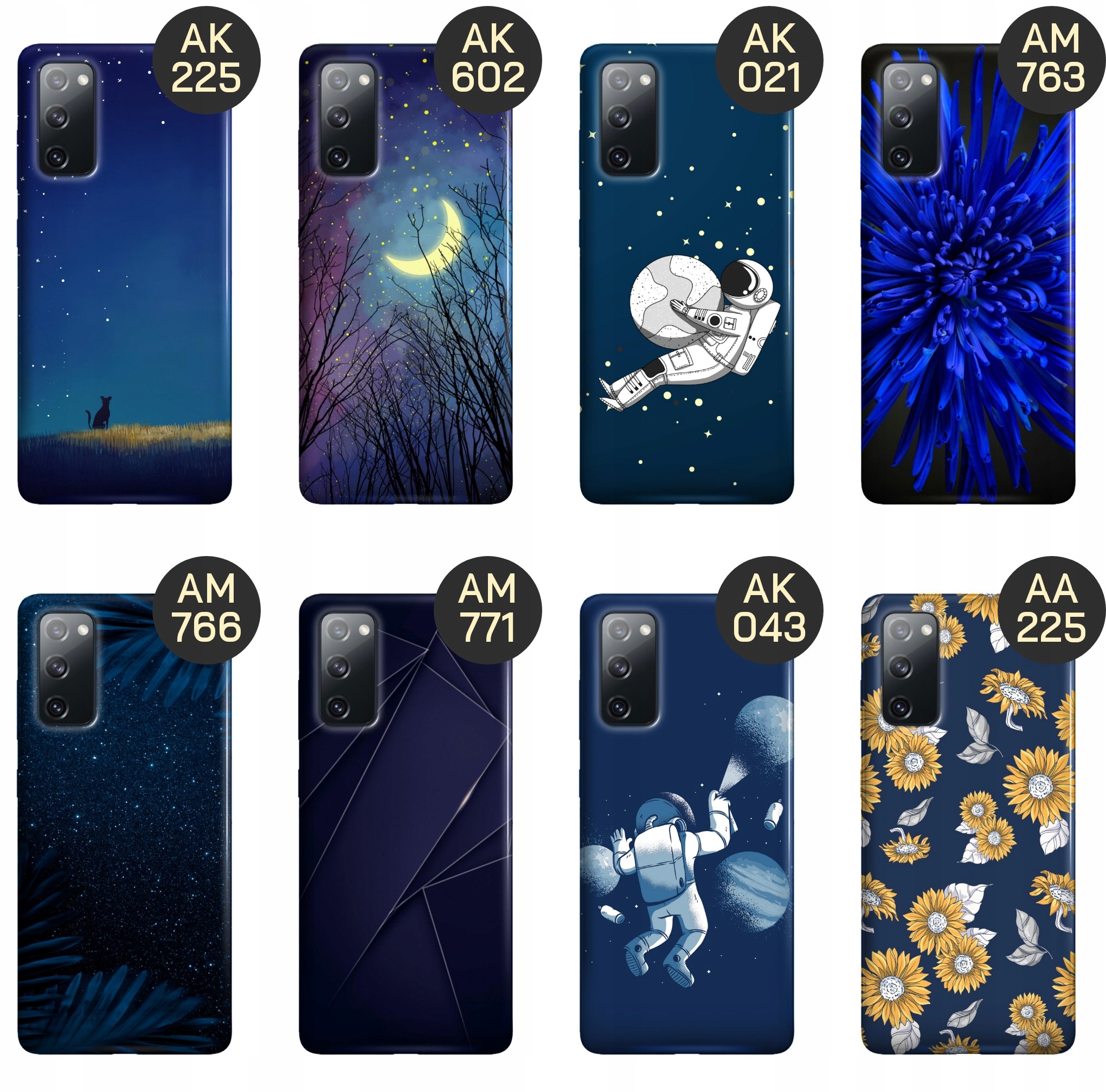 ETUI DO SAMSUNG GALAXY S20 FE / 5G WZORY GRANATOWE OBUDOWA POKROWIEC CASE Marka Hello Case