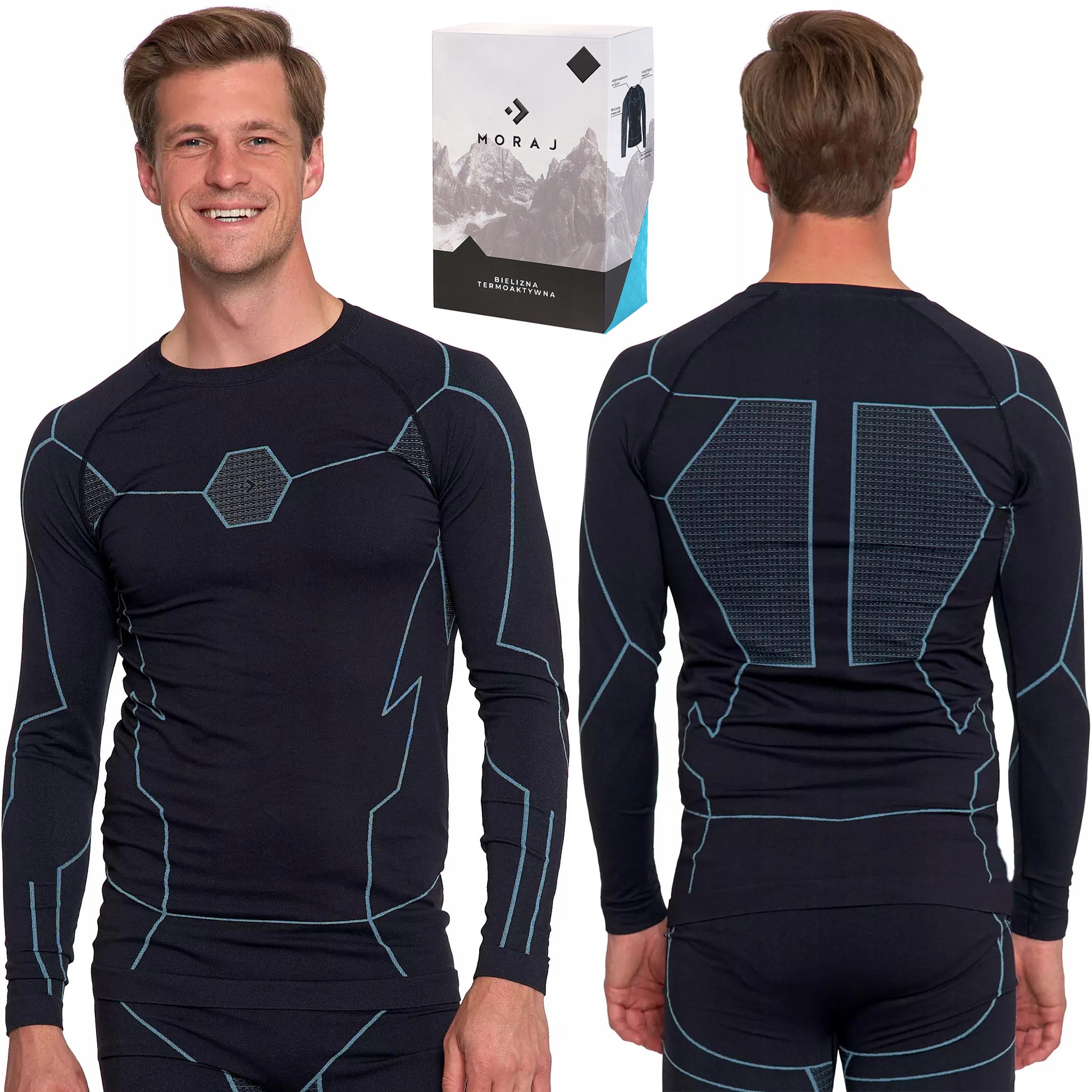 Bluza Termoaktywna Męska Podkoszulka Termiczna z Jonami Srebra Moraj XL