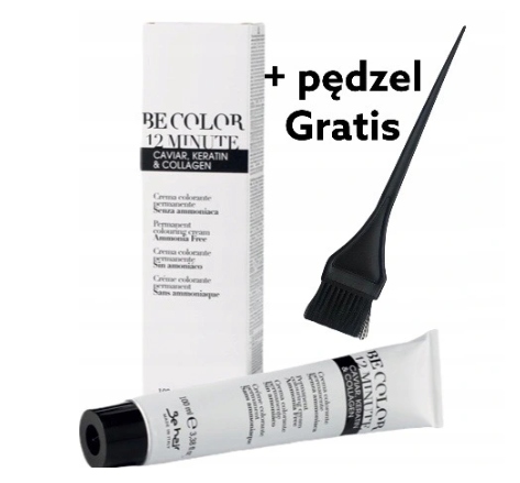 BE COLOR FARBA 100ml BEZ AMONIAKU 12 minut+gratis