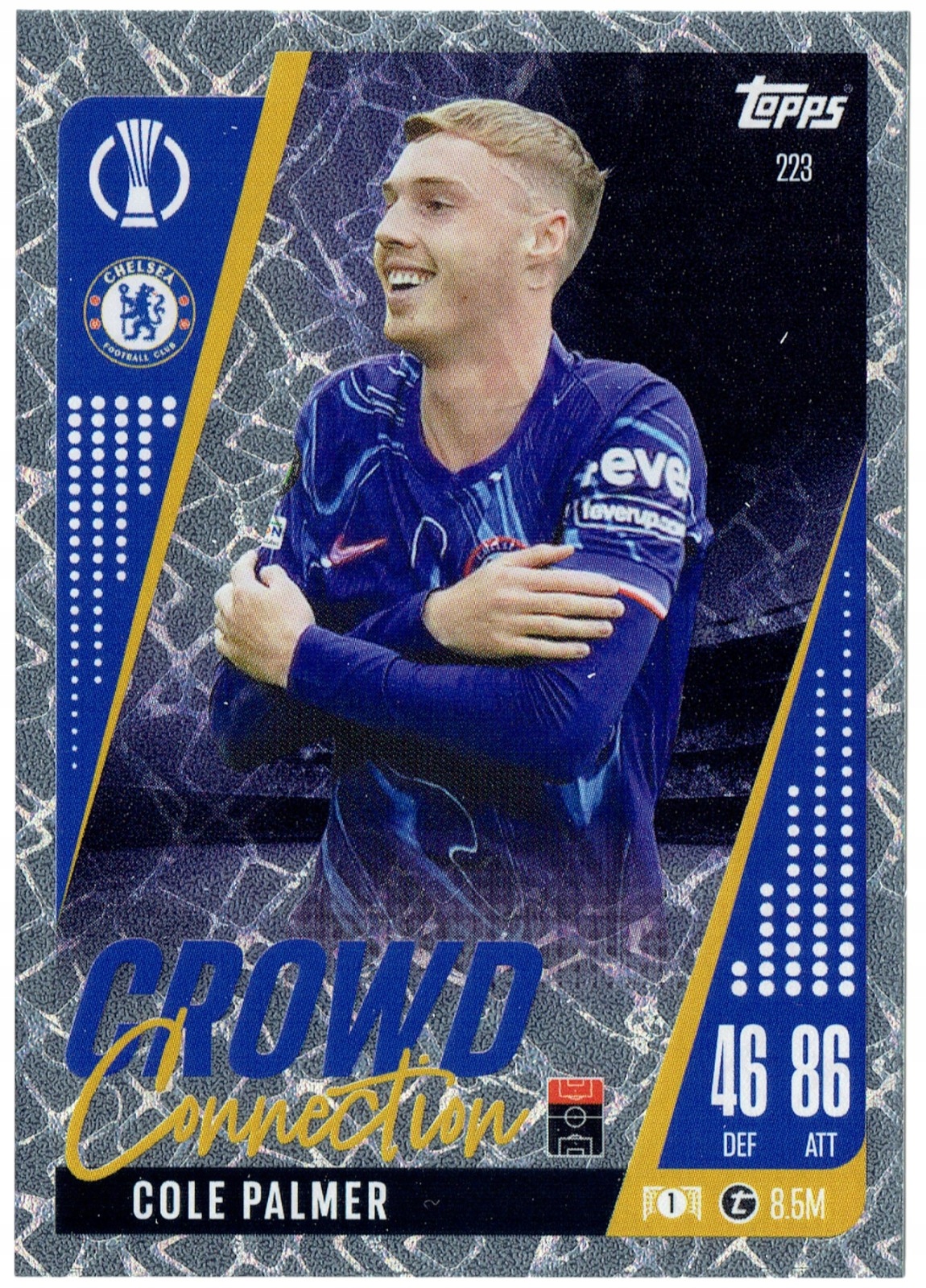 TOPPS MATCH ATTAX EXTRA 2024-2025 CROWD CONNECTION 223 COLE PALMER