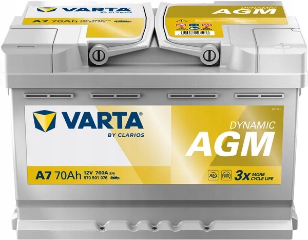 Varta Silver Dynamic E39 70ah 760a Agm - Niska cena na Allegro