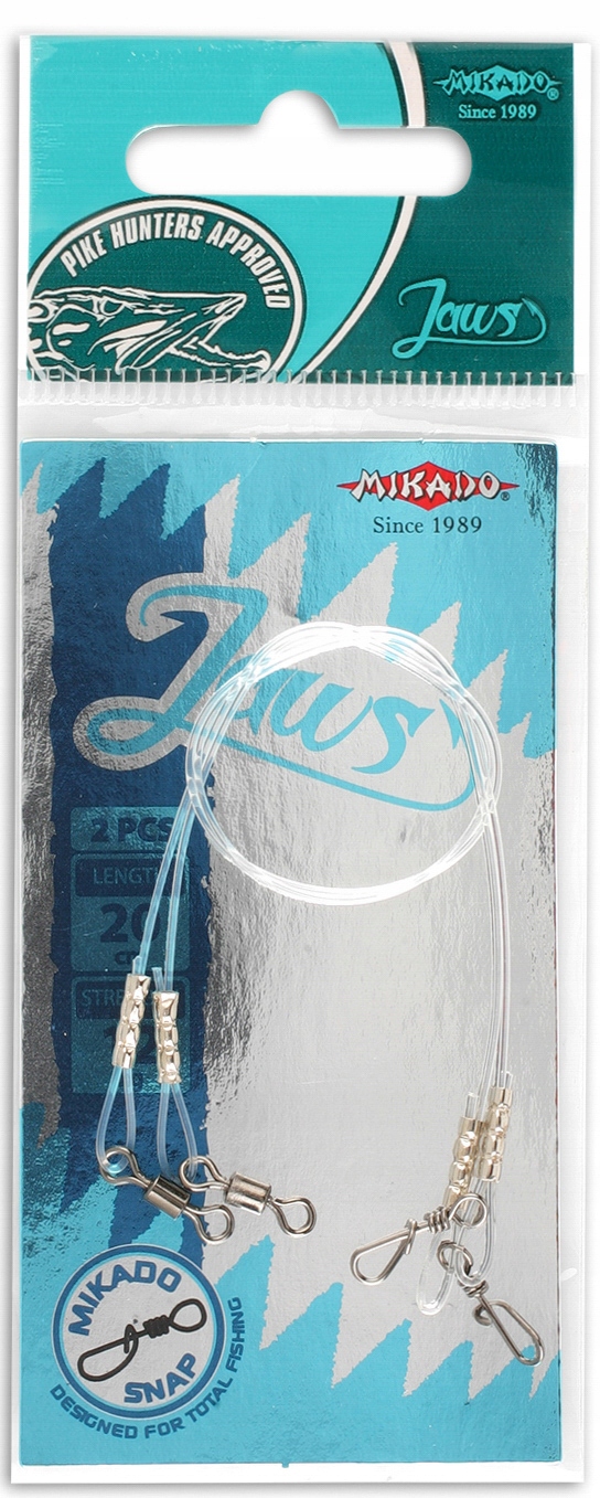 Mikado Przypon Fluorocarbon Jaws 35CM 12KG 2 Sztuki