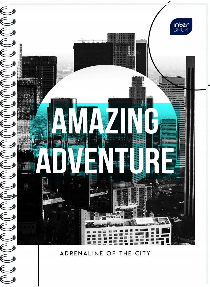 

Kołonotatnik Interdruk A4 w kratkę 120k mix wzorów