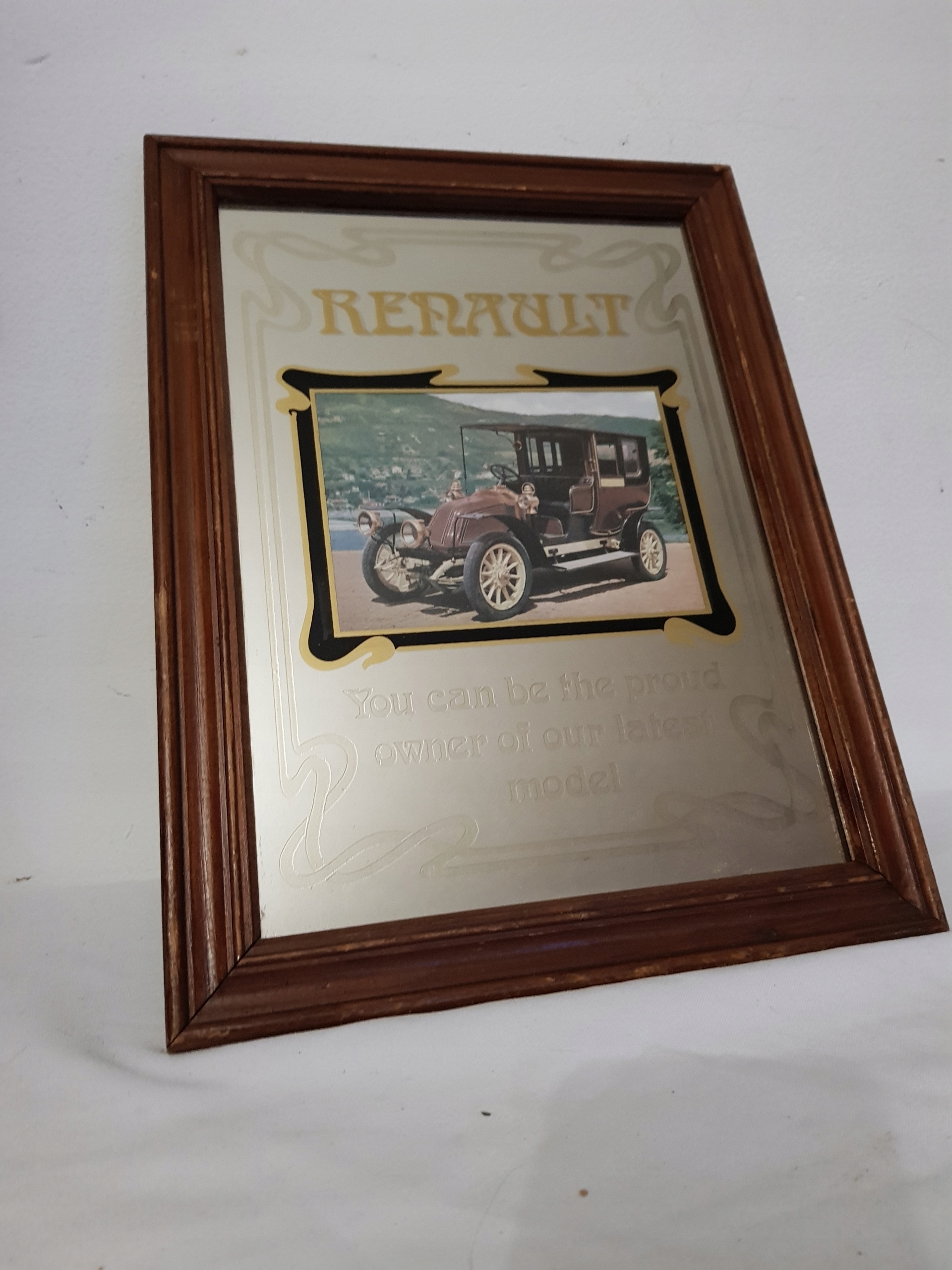 Obraz na lustrze zabytkowe auto Renault