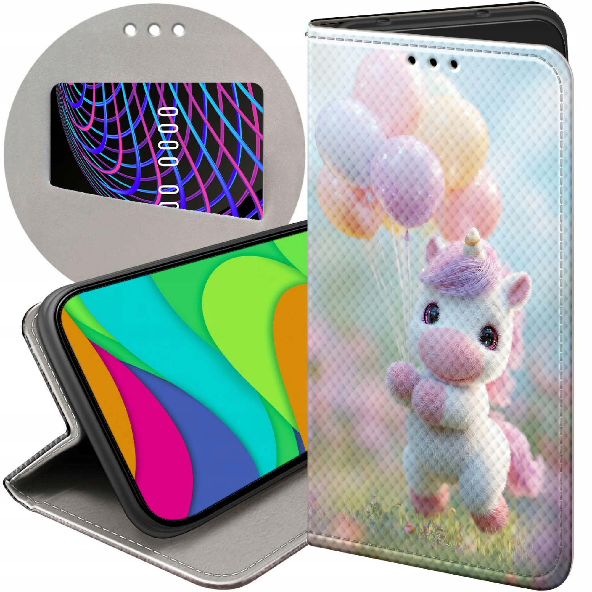 Etui Z Klapką Do Samsung Galaxy S24 Fe Jednorożec Bajki Księżniczki