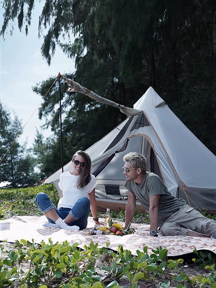 KOC PIKNIKOWY MATA PLAŻOWA IZOLACJA WODOODPORNY XL Długość 200 cm