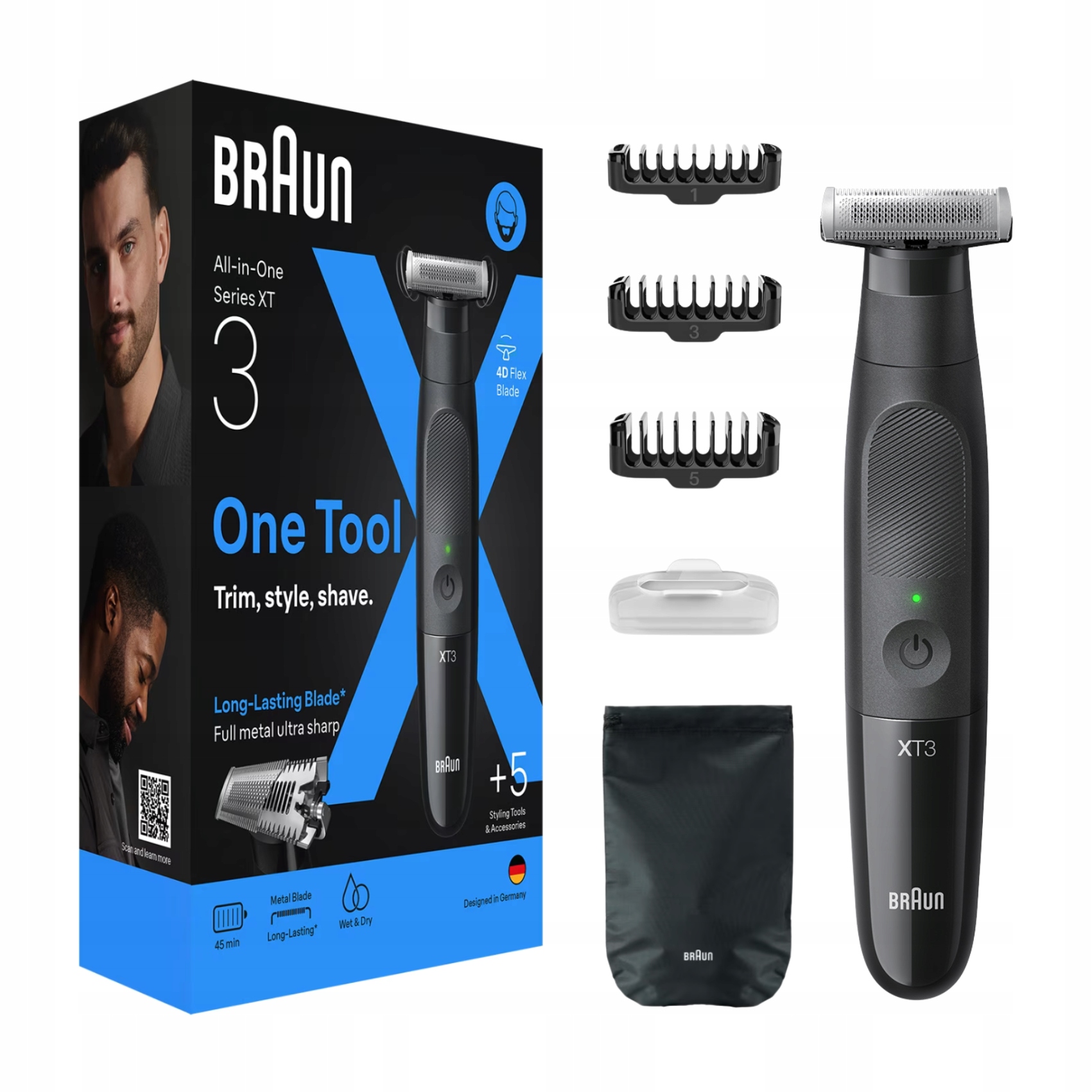 Braun Xt 3 All in One bezprzewodowy trymer do brody Xt 3100