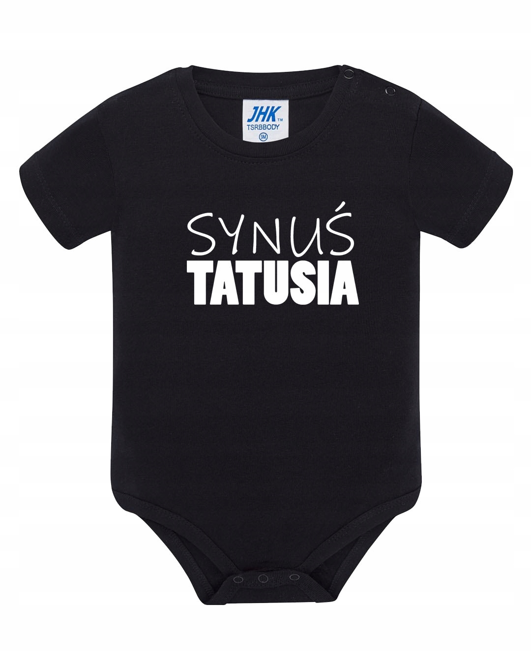 

Body niemowlęce nadruk z napisem Synuś Tatusia 6M