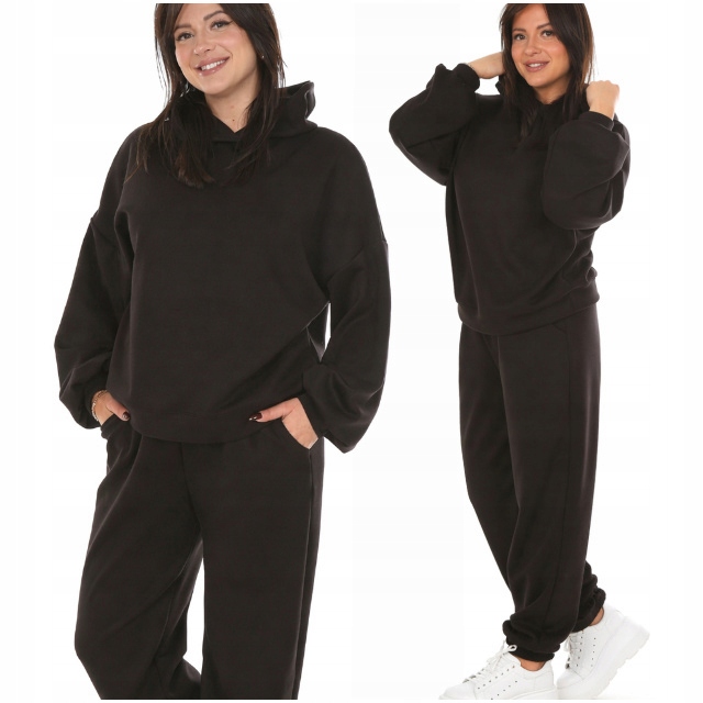 Moda Fresca F812 Komplet Dresowy z Kapturem, Masełko