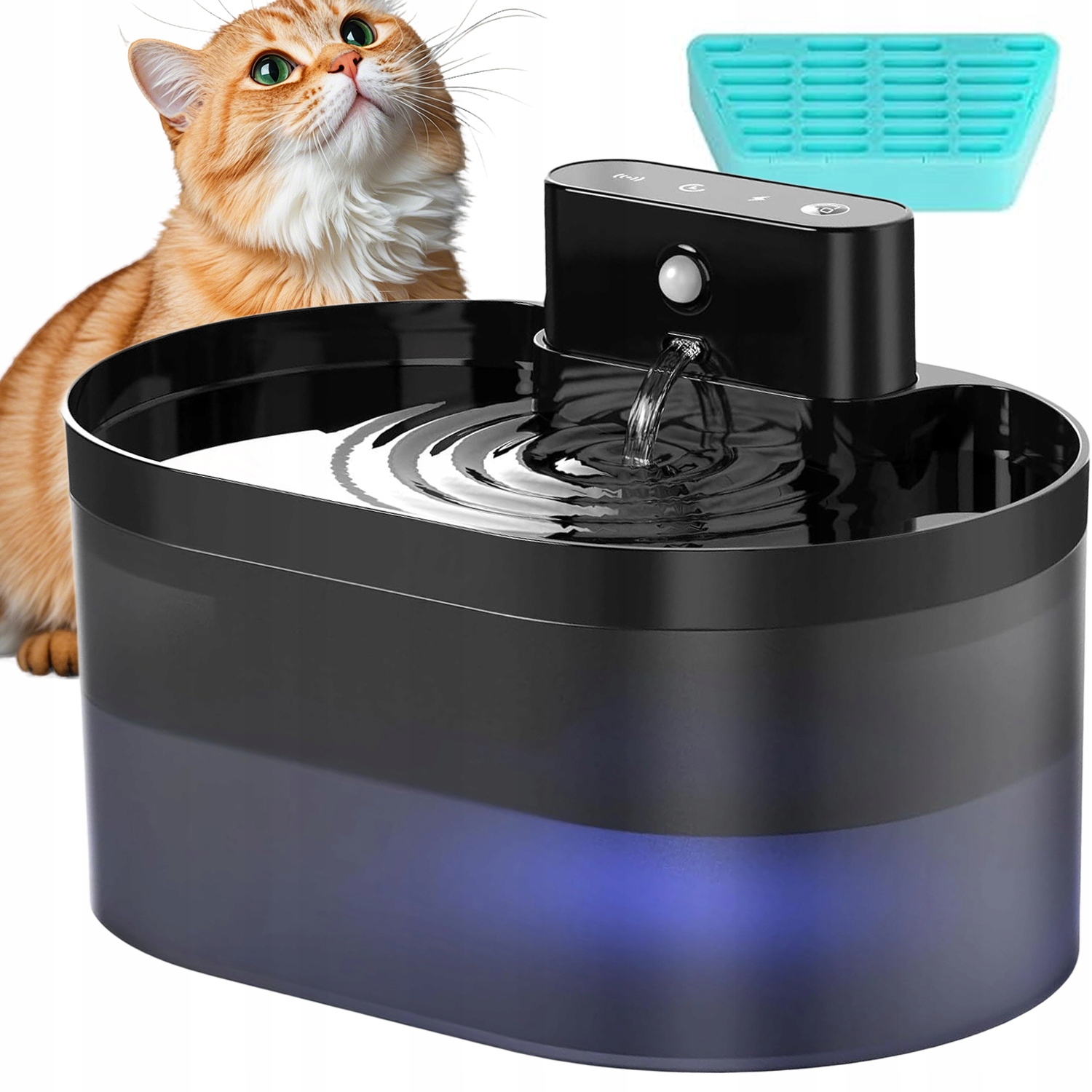 Fontána Pro Kočky A Psy S Automatickým Dávkovač Pitné Vody 2,2 L