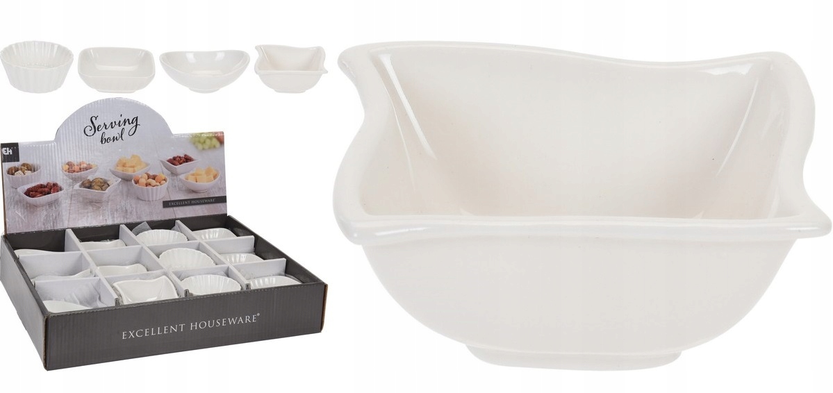 

Miseczki Na Przystawki Przekąski Białe Porcelanowe