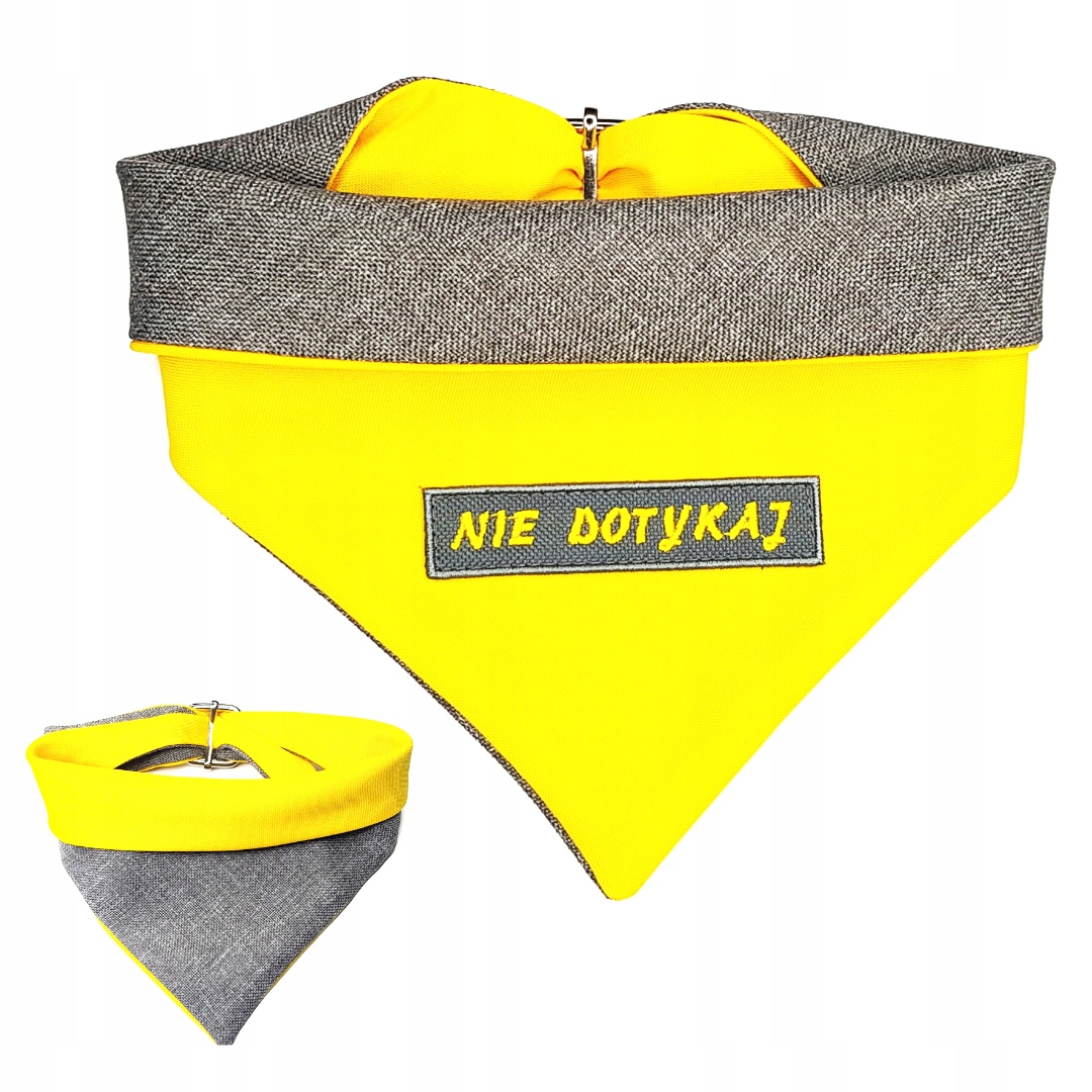 

Yellowdog żółta chusta z napisem Nie Dotykaj L/XL