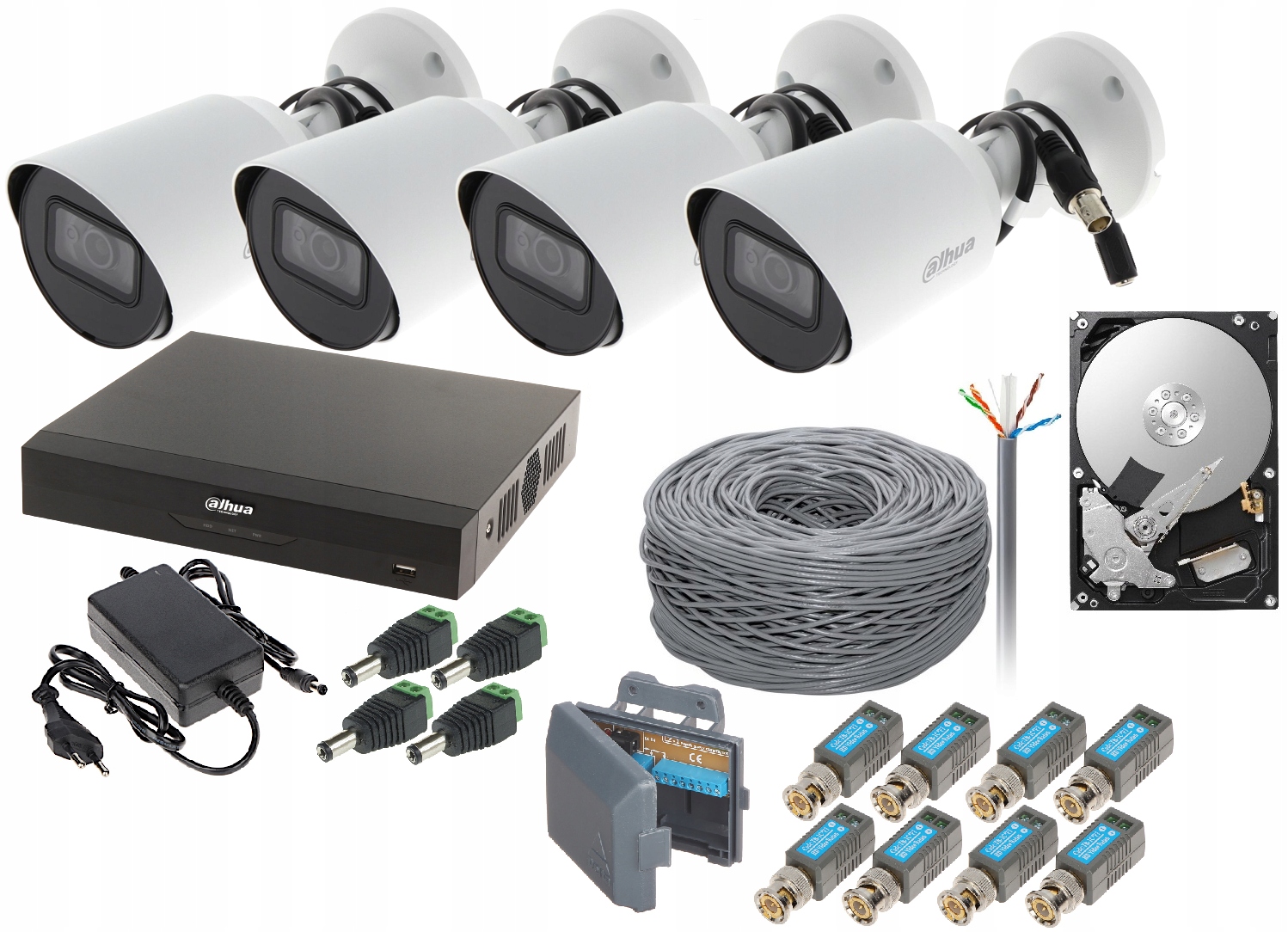 

System Zestaw Monitoringu Dahua 5MPX 4 Kamery Dysk
