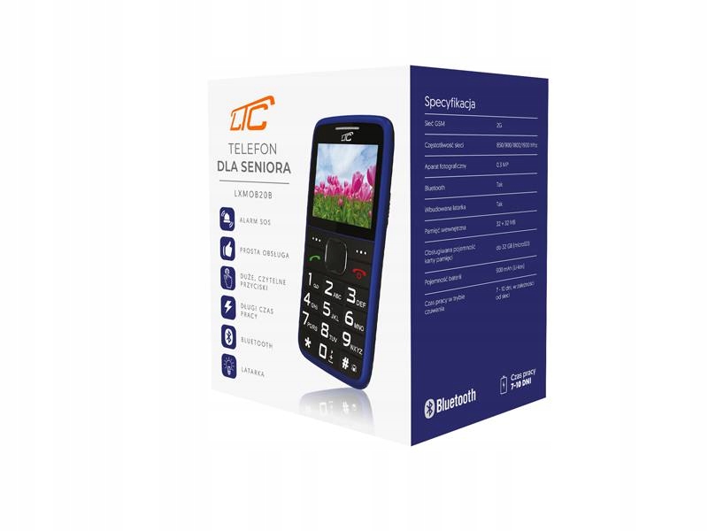 TELEFON LTC DLA SENIORA GŁOŚNY SOS DUŻE KLAWISZE Marka telefonu LTC