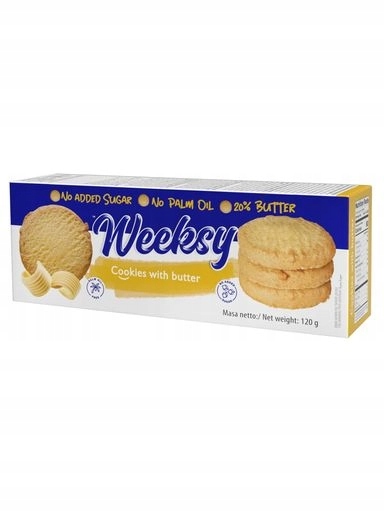 7 x Bogutti Weeksy Křehké Máslové Sušenky 120 g
