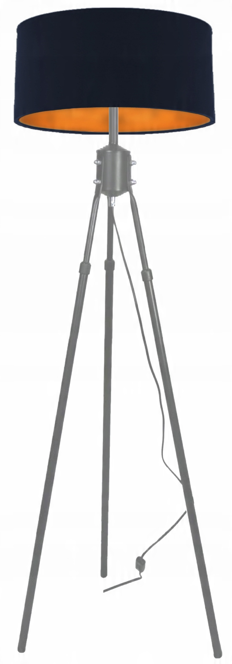 

Lampa Stojąca Podłogowa Nastrojowa Złoty Abażur