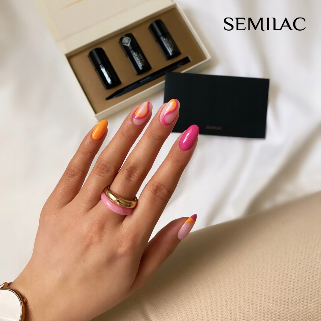 SEMILAC 391 Raspberry Charm Lakier hybrydowy 7ml Nazwa koloru producenta Raspberry Charm