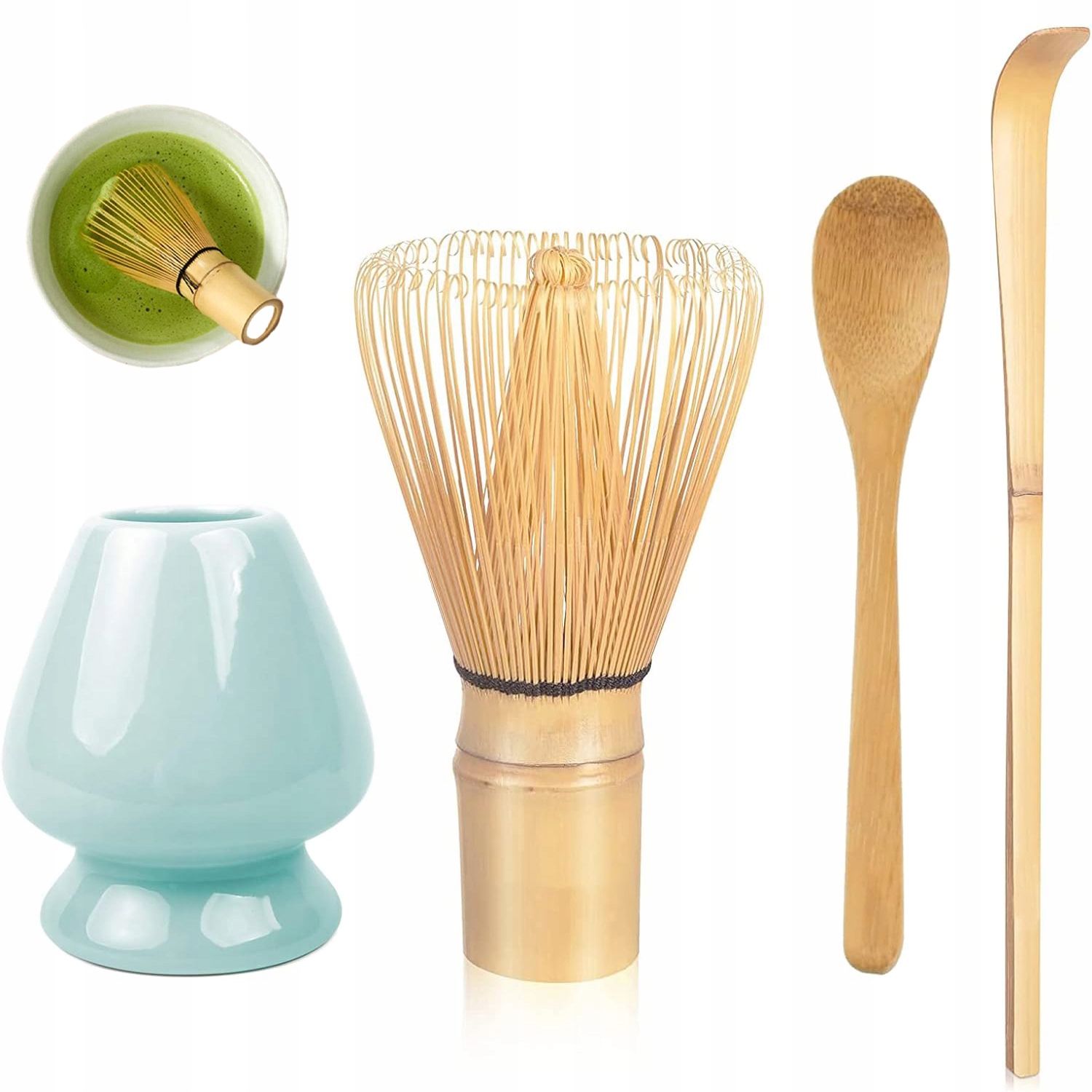 Levně Sada Metliček Chasen Štětec Na Čaj Matcha Lžíce Chashaku Dárek