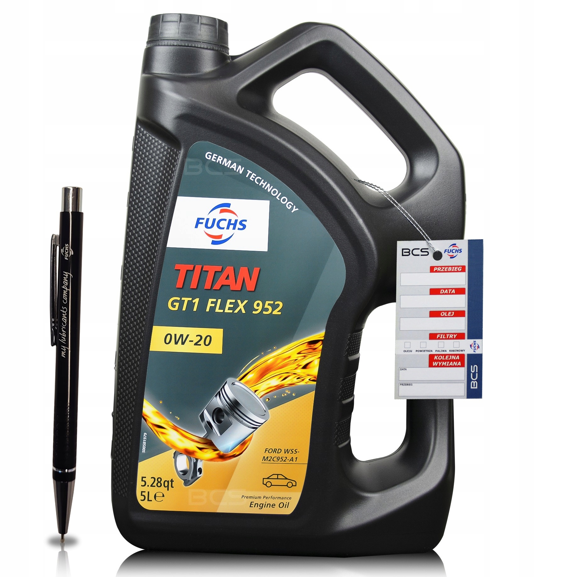 5 Litrów Fuchs Titan GT1 Flex 952 0W20 Ford M2C952 Olej Silnikowy 5L