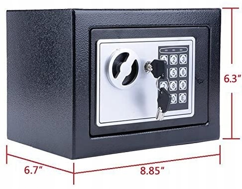 SEJF Domowy na Pieniądze Broń Klucze Ścienny mini mały Kasa Pancerna Kod producenta EDL-17
