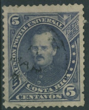 Costa Rica 5 cts. - Postać 1883