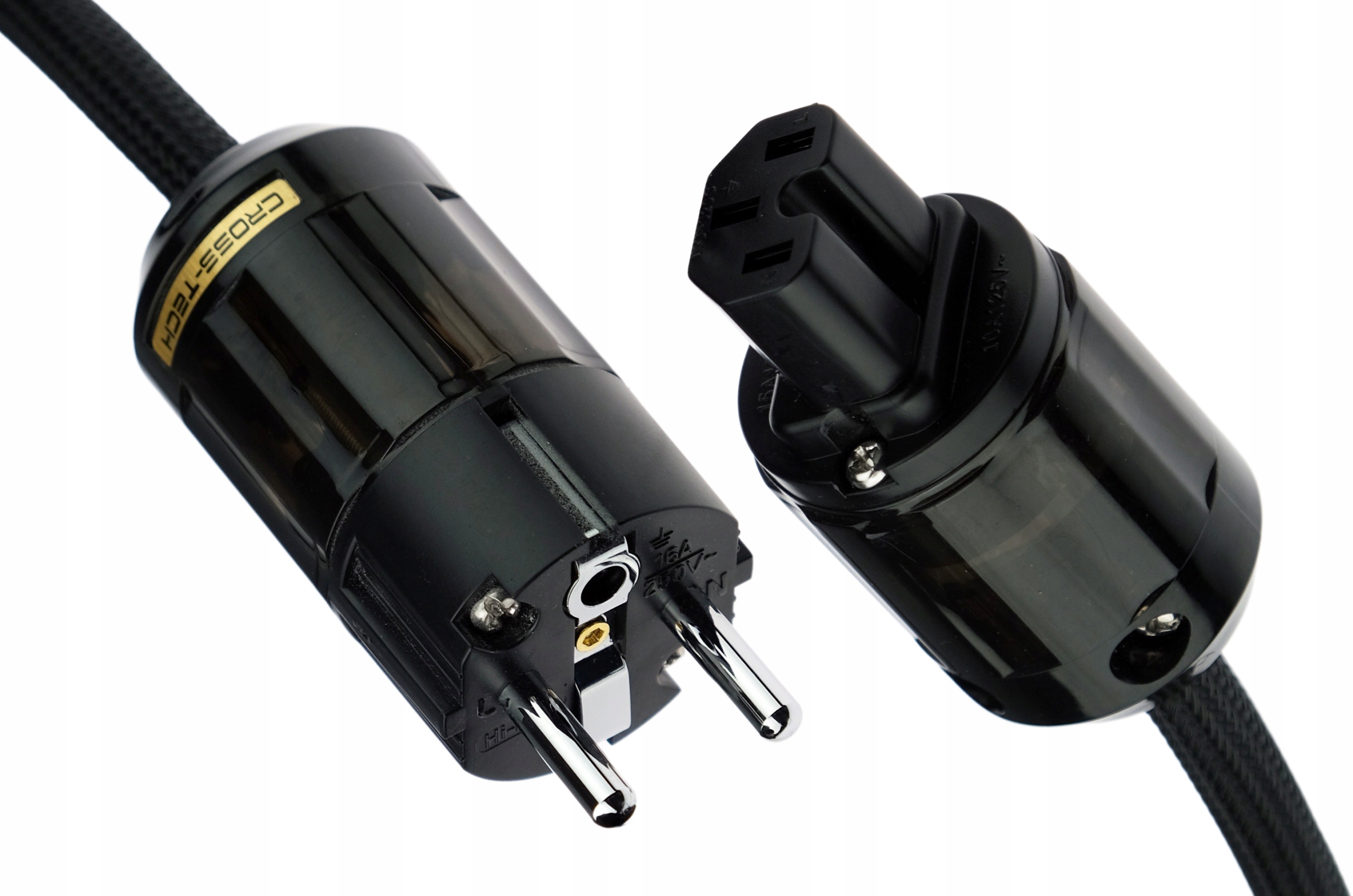 Kabel przewód zasilający CROSS-TECH oplot - 1m